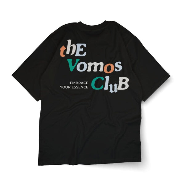 VOMOS Timeless Series Overfit Semi Cotton Ironless Oversized Graphic Tee Unisex T Shirt-008 Vomos® Asia 