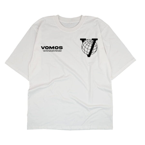 VOMOS Timeless Series Overfit Semi Cotton Ironless Oversized Graphic Tee Unisex T Shirt-009-010 Vomos® Asia 