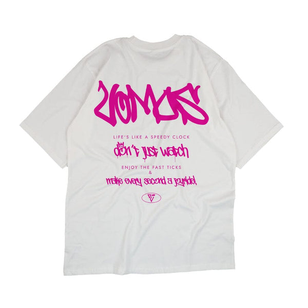VOMOS Timeless Series Overfit Semi Cotton Ironless Oversized Graphic Tee Unisex T Shirt-011-012 Vomos® Asia 