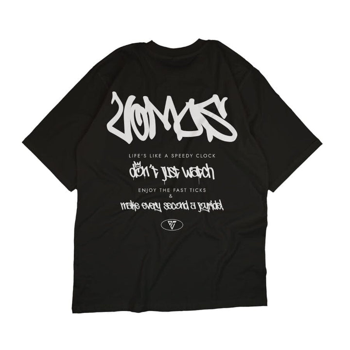 VOMOS Timeless Series Overfit Semi Cotton Ironless Oversized Graphic Tee Unisex T Shirt-011-012 Vomos® Asia 