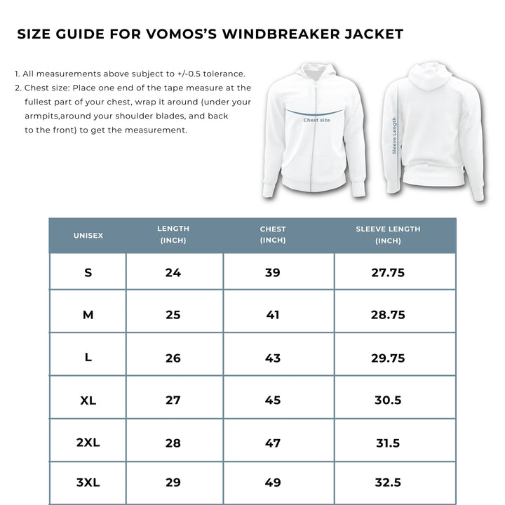 VOMOS Sport Running Reflective Waterproof Jacket Windbreaker Vomos® Asia 