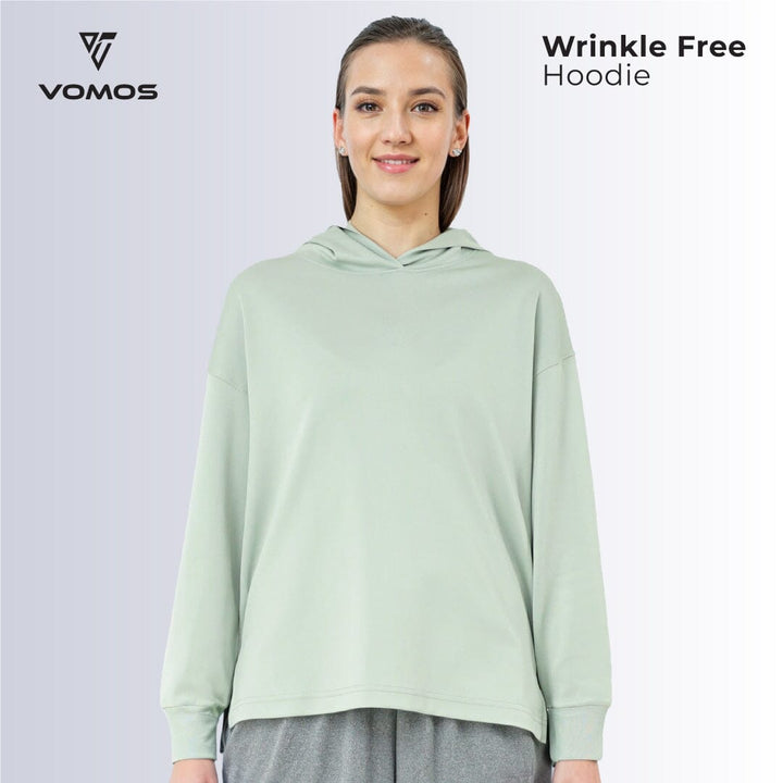 Wrinkle Free Ladies Hoodies Vomos® Asia XS GREEN 