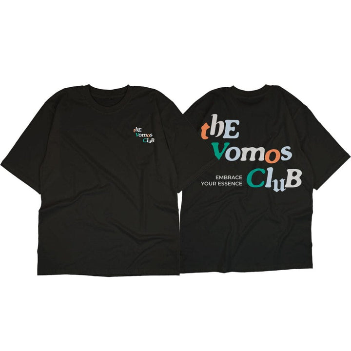 VOMOS Timeless Series Overfit Semi Cotton Ironless Oversized Graphic Tee Unisex T Shirt-008 Vomos® Asia 008 XS 