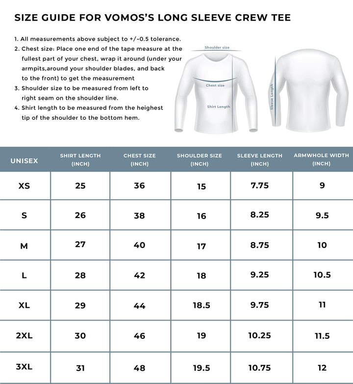 VOMOS Vroom Series Polyester Design Graphic Long Sleeve Polo Tee T shirt Vomos® Asia 