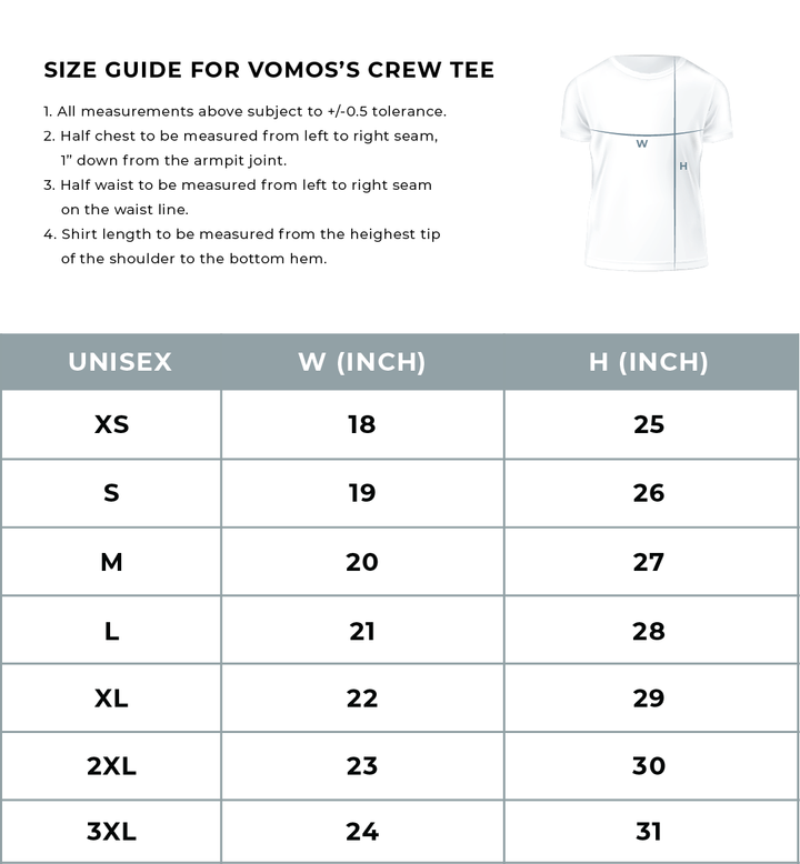 VOMOS Micro PK POLO Short Sleeve T-Shirt Unisex Vomos® Asia 