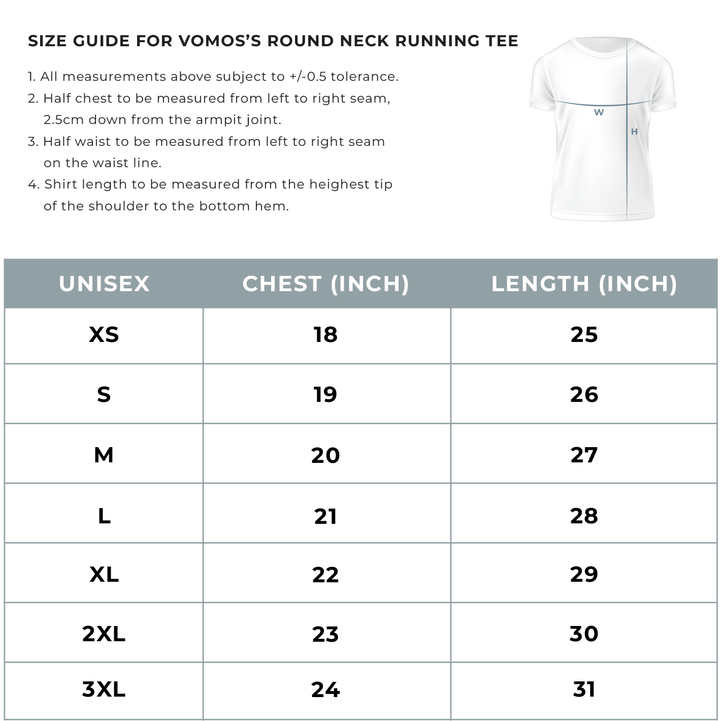 Copy of VOMOS Vroom Series Premium Microfiber Round Neck T shirt (MEN) Vomos® Asia 