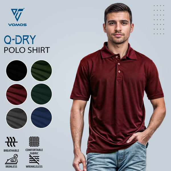 VOMOS Quick DRY Short Sleeve Polo Shirt Vomos® Asia 
