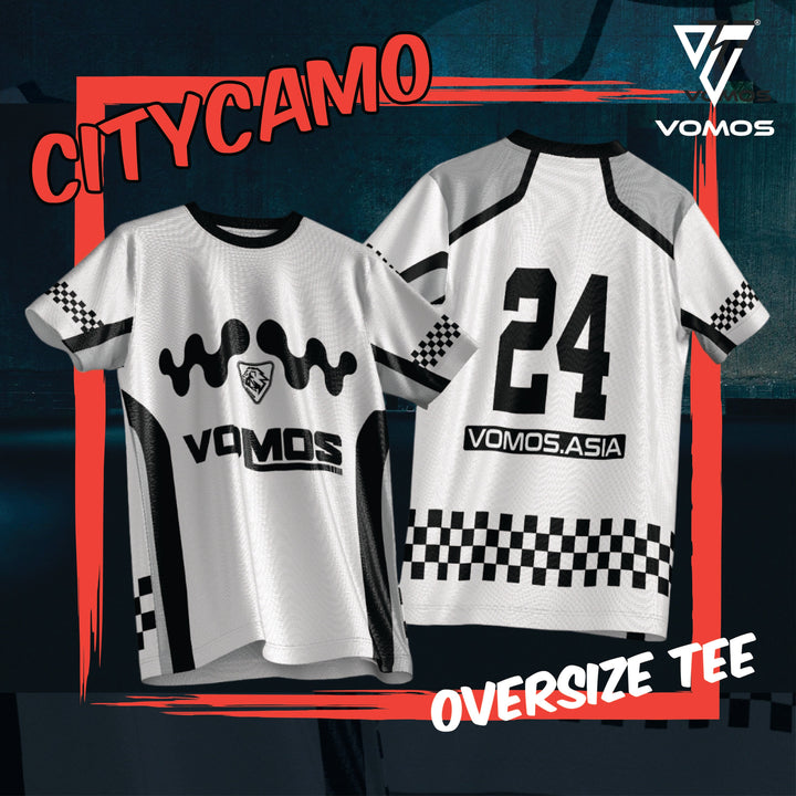 VOMOS Streetwear CityCamo Series Polyester Oversized Tee T shirt (Unisex) Vomos® Asia 005 XS 