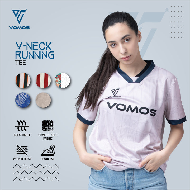 VOMOS Vroom Series Premium Microfiber V-Neck T shirt (WOMAN) Vomos® Asia 