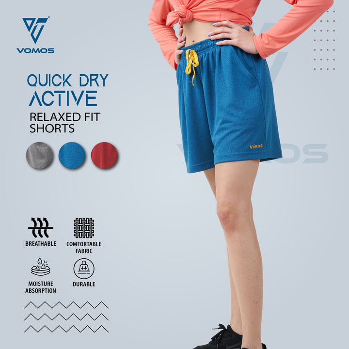 Active Relaxed Fit Shorts (Women) Shorts Vomos® Asia 
