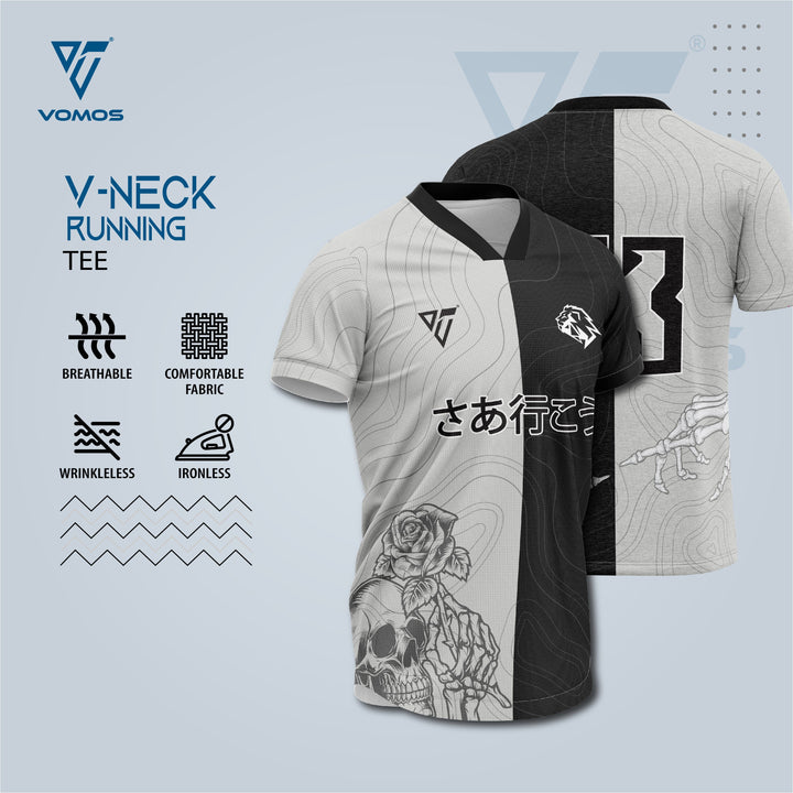VOMOS Vroom Series Premium Microfiber V-Neck T shirt Vomos® Asia 009 XS 