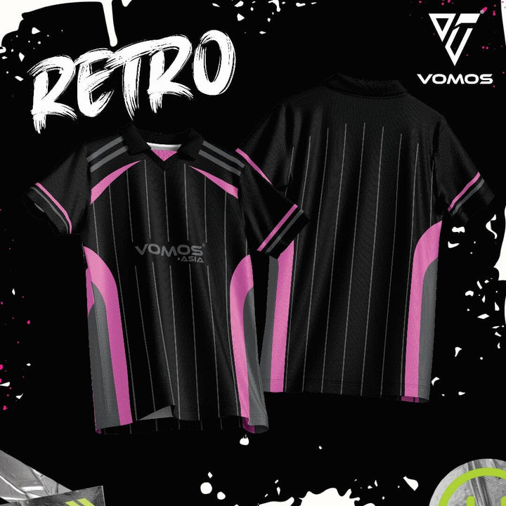 VOMOS Streetwear Retro Rotyale Series Polyester Oversized Tee T shirt (Unisex) Vomos® Asia 05 XS 