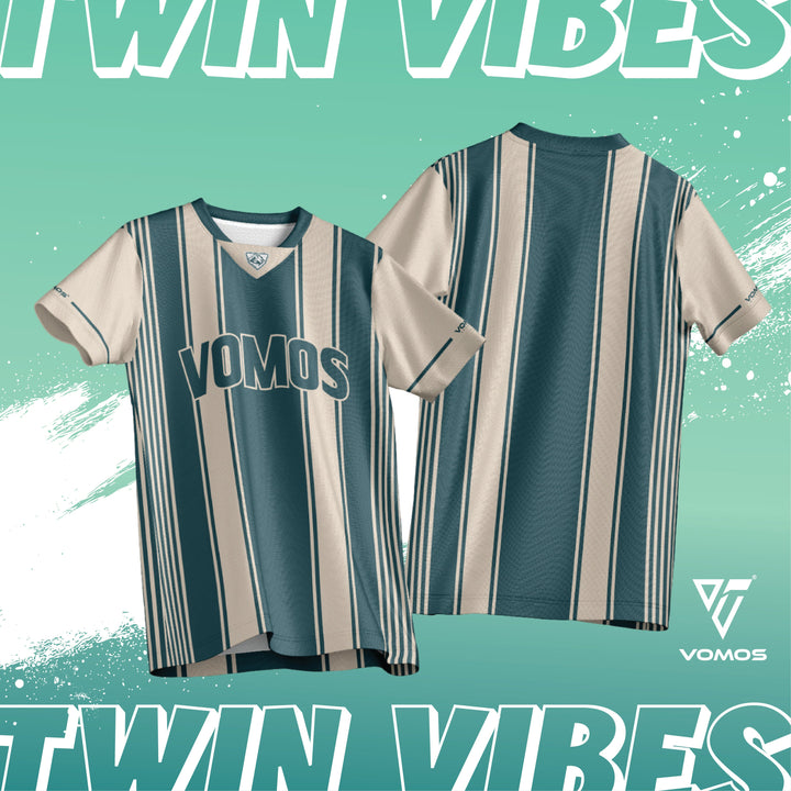 VOMOS Streetwear TwinVibes Series Polyester Oversized Tee T shirt (Unisex) Vomos® Asia 008 XS 