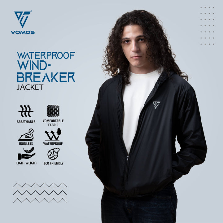 VOMOS Sport Running Reflective Waterproof Jacket Windbreaker Vomos® Asia 001 S 