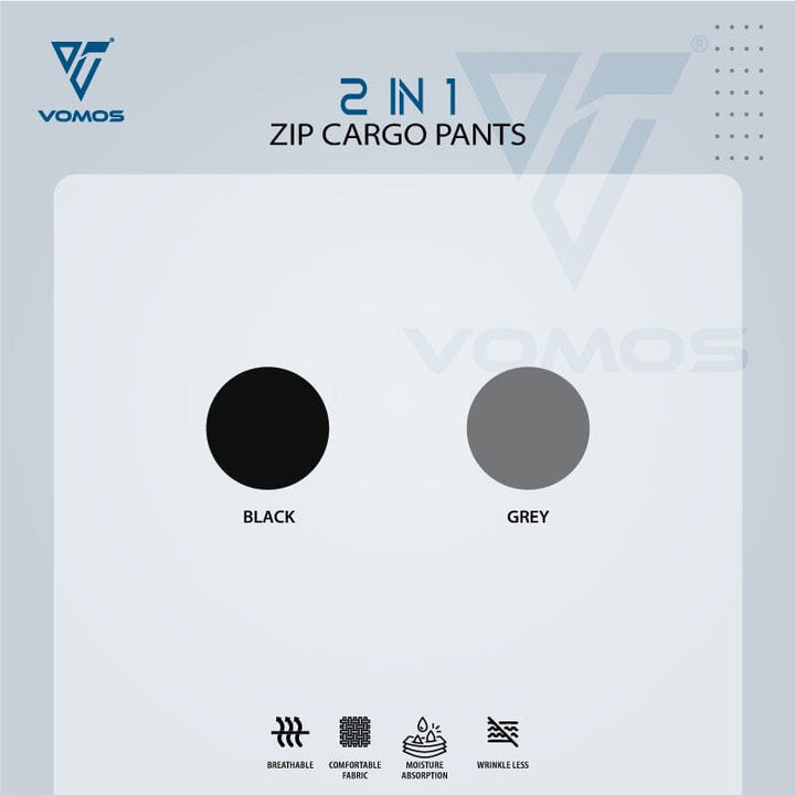 Vomos Cargo Zip Pants Unisex Cutting Straight Cut Regular Fit Vomos® Asia 