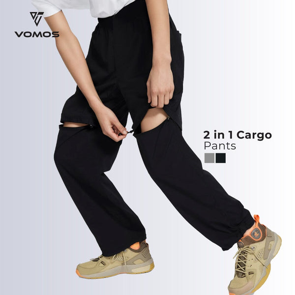 Vomos Cargo Zip Pants Unisex Cutting Straight Cut Regular Fit (Unisex) Vomos® Asia 