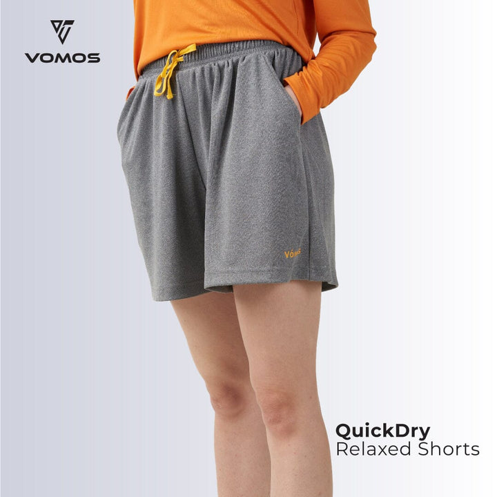 Active Relaxed Fit Shorts (Women) Shorts Vomos® Asia S GREY 