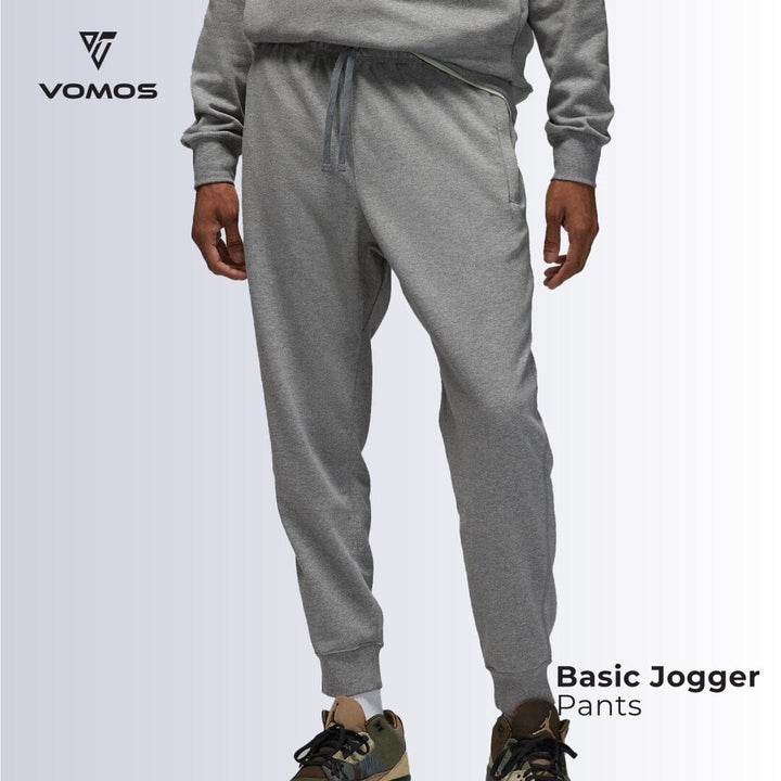 Soft Stretch Jogger Pants (Unisex) Vomos® Asia S LIGHT GREY 