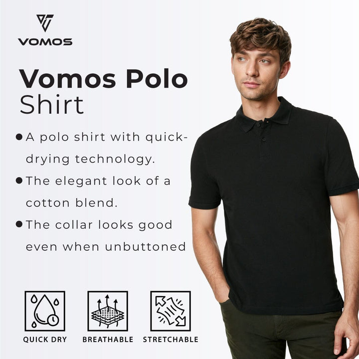 VOMOS Polo Shirt Men Regular Fit (Basic Color) Vomos® Asia 