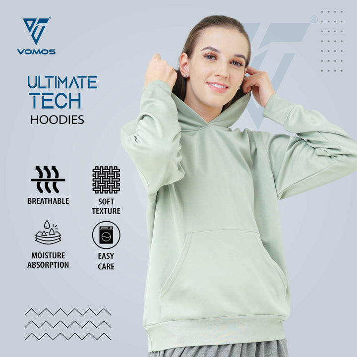 Ultimate Tech Hoodies (Women) Vomos® Asia 2XL GREEN 