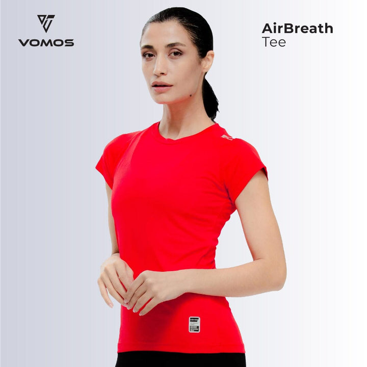 AirBreath Dryfit Tee (Women) Vomos® Asia XS RED 