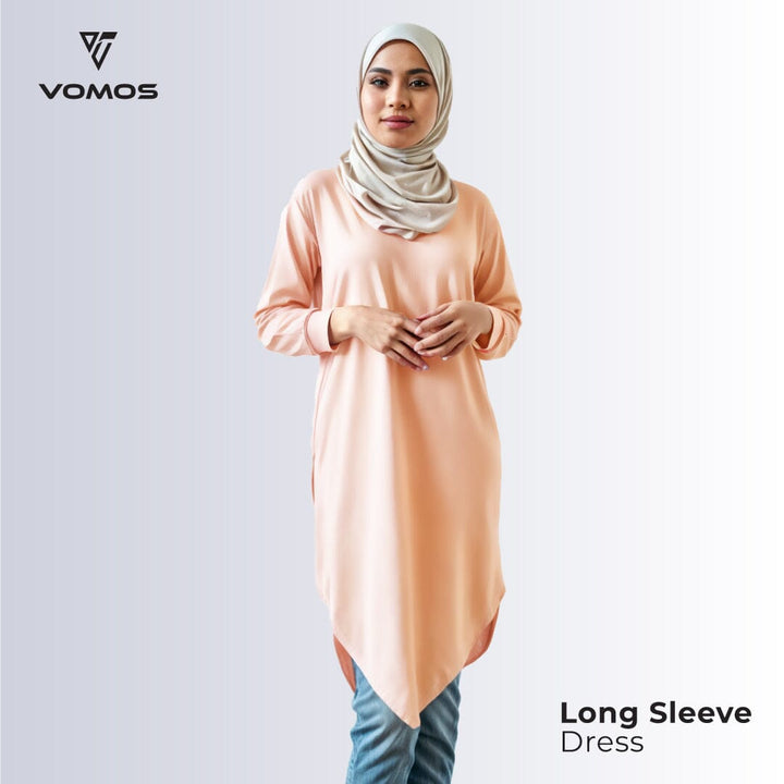 Iron Free Long Sleeve Dress Vomos® Asia S MELLON 