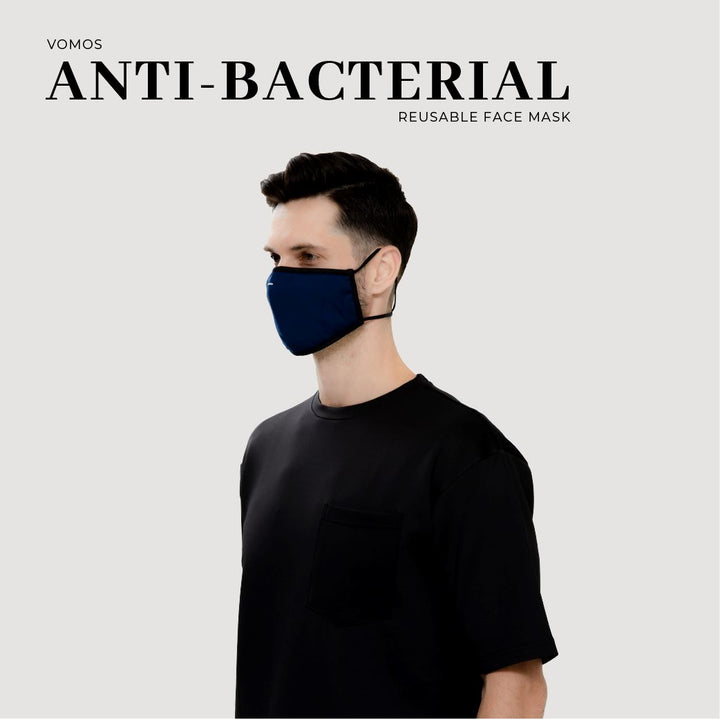 Antibacterial Reusable Face Mask Vomos® Asia Navy 