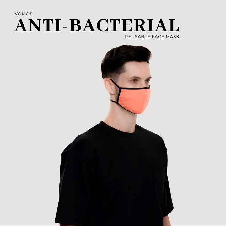 Antibacterial Reusable Face Mask Vomos® Asia Coral 
