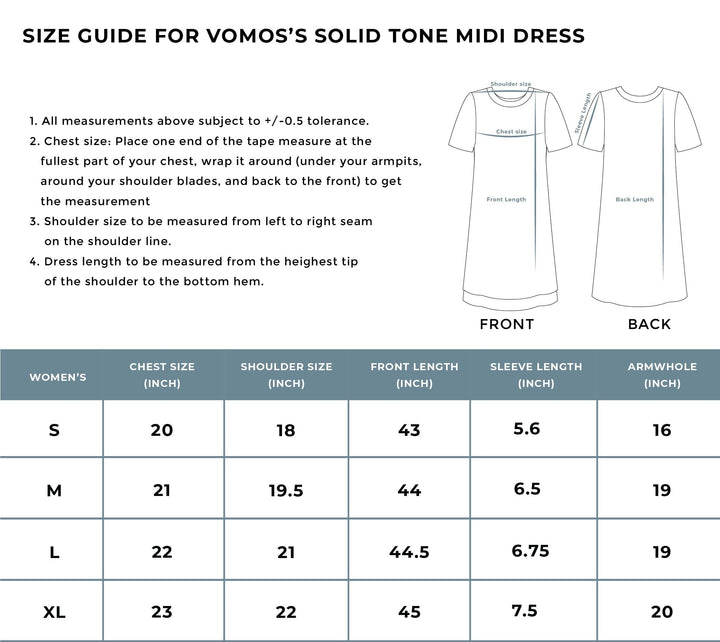 Day to Night Midi Dress Dresses Vomos® Asia 